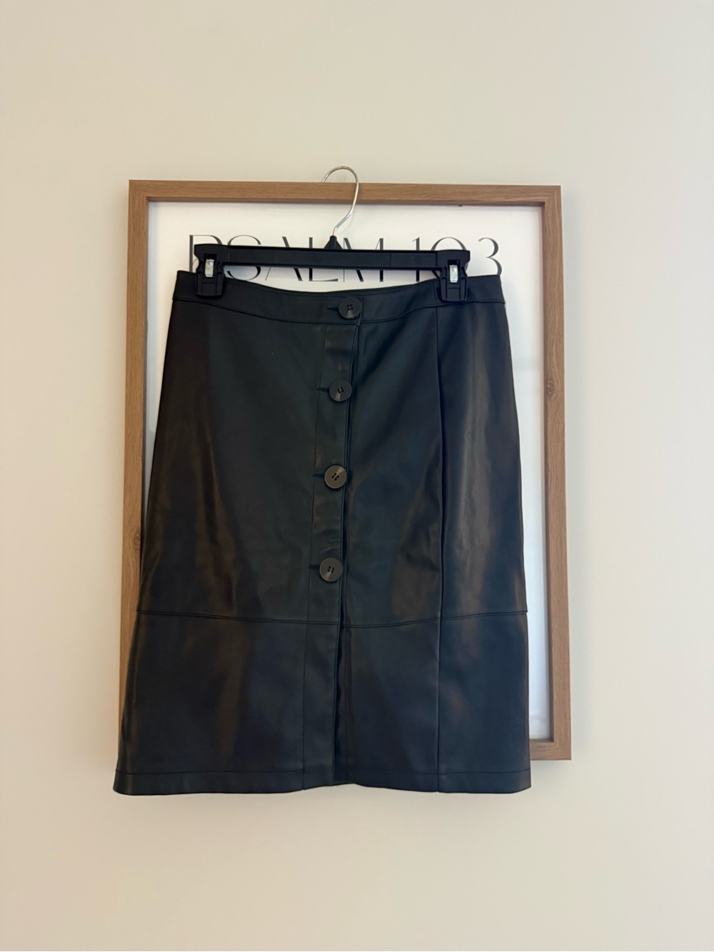 Vila Leather Pencil Skirt
